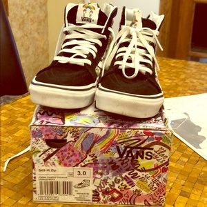 Vans girls hi top sneakers
